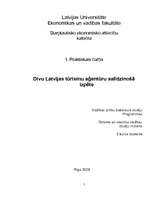 Referāts 'Divu Latvijas tūrisma aģentūru salīdzinošā izpēte', 1.