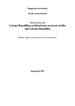 Referāts 'Latvijas Republikas proklomēšana un pirmie tiesību akti Latvijas Republikā', 1.