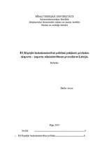 Referāts 'ES kopējās lauksaimniecības politikai pakļauto produktu eksporta - importa admin', 1.