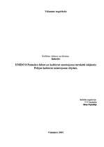 Referāts 'UNESCO Pasaules dabas un kultūras mantojuma sarakstā iekļautie Polijas kultūras ', 1.