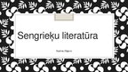 Prezentācija 'Sengrieķu literatūra', 1.