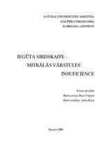 Konspekts 'Iegūta sirdskaite', 1.