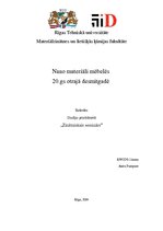 Referāts 'Nano materiāli mēbelēs 21.gadsimta otrajā desmitgadē', 1.