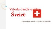 Prezentācija 'Valodu daudzveidība Šveicē', 1.