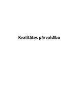 Referāts 'Kvalitātes pārvaldība', 1.