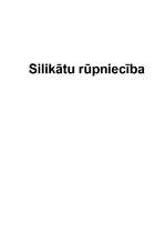 Referāts 'Silikātu rūpniecība', 1.