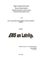 Referāts 'EMS un Latvija', 1.