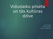 Prezentācija 'Viduslaiku pilsēta un tās kultūras dzīve', 1.