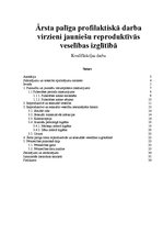 Diplomdarbs 'Ārsta palīga profilaktiskā darba virzieni jauniešu reproduktīvās veselības izglī', 1.