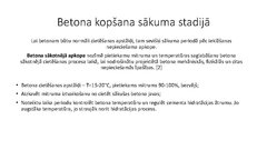 Prezentācija 'Betona apkope un ekspluatācija', 8.