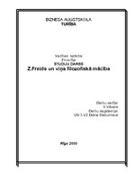 Referāts 'Z.Freids un viņa filosofiskā mācība', 1.