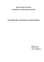 Paraugs 'Datormācība industriālā elektronikā', 1.