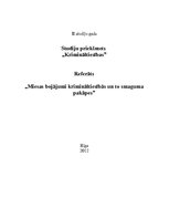 Referāts 'Miesas bojājumi krimināltiesībās un to smaguma pakāpes', 1.