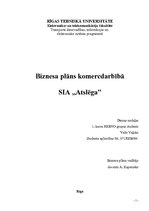 Biznesa plāns 'Biznesa plāns', 1.