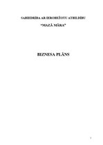 Biznesa plāns 'SIA “Mazā Māra”', 2.