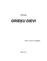 Referāts 'Grieķu dievi', 1.