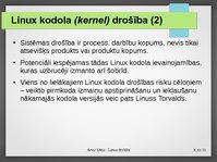 Prezentācija 'Linux drošība', 9.