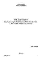 Konspekts 'Ergonomikas prasības biroja darbam ar displejiem', 8.