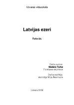 Referāts 'Latvijas ezeri', 1.