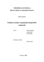 Referāts 'Krājumu uzskaites organizācija kokapstrādes uzņēmumā', 1.