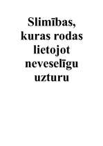 Eseja 'Slimības, kuras rodas lietojot nepareizu uzturu', 1.