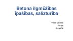 Prezentācija 'Betona ilgmūžības īpašības, salizturība', 1.