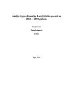 Referāts 'Akciju tirgus dinamika Latvijā laika posmā no 2004. – 2008.gadam', 1.