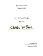 Referāts 'Darba drošība', 1.