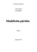 Referāts 'Modificēta pārtika', 1.