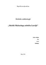 Referāts 'Mobilā mārketinga attīstība Latvijā', 1.