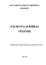 Paraugs 'Pacienta slimības vēsture', 1.