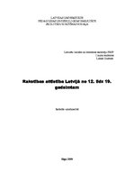 Referāts 'Rakstības attīstība Latvijā no 12. līdz 19.gadsimtam', 1.