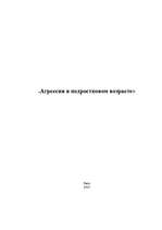 Referāts 'Агрессия в подростковом возрасте', 1.