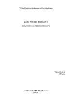 Prakses atskaite 'Lauku tūrisma speciālista kvalifikācijas prakses pārskats ', 1.