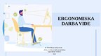 Prezentācija 'Ergonomiska darba vide', 1.