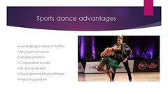 Prezentācija 'Advantages and disadvantages of sportic dances', 2.