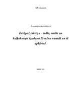 Referāts 'Derīgo izrakteņu – māla, smilts un kaļķakmeņa izzušana Brocēnu novadā un tā apkā', 1.