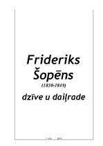 Referāts 'Frederiks Šopēns - dzīve un daiļrade', 1.