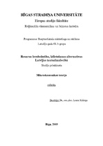 Referāts 'Resursu ierobežotība, izlietošanas alternatīvas Latvijas tautsaimniecībā', 1.