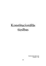 Konspekts 'Konstitucionālās tiesības', 1.