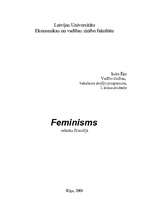 Referāts 'Feminisms', 1.