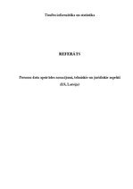 Referāts 'Personu datu apstrādes nosacījumi, tehniskie un juridiskie aspekti', 1.