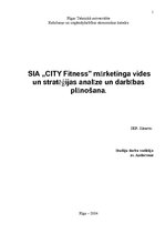 Referāts 'SIA "City Fitness" mārketinga vides un stratēģijas analīze un darbības plānošana', 1.