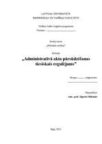 Referāts 'Administratīvā akta pārsūdzēšanas tiesiskais regulējums', 1.