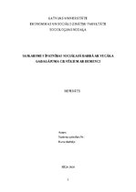 Referāts 'Saskarsmes īpatnības sociālajā darbā ar vecāka gadagājuma cilvēkiem ar demenci', 1.