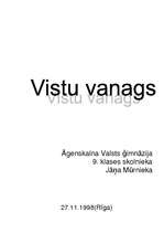 Referāts 'Vistu vanags', 1.