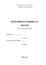 Diplomdarbs 'Testamenta saturs un forma', 1.