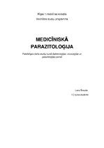 Konspekts 'Medicīniskā parazitoloģija', 1.