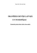 Referāts 'Franšīzes devēji Latvijā', 1.