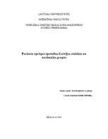 Eseja 'Pacienta aprūpes īpatnības Latvijas etniskās un nacionālās grupās', 1.